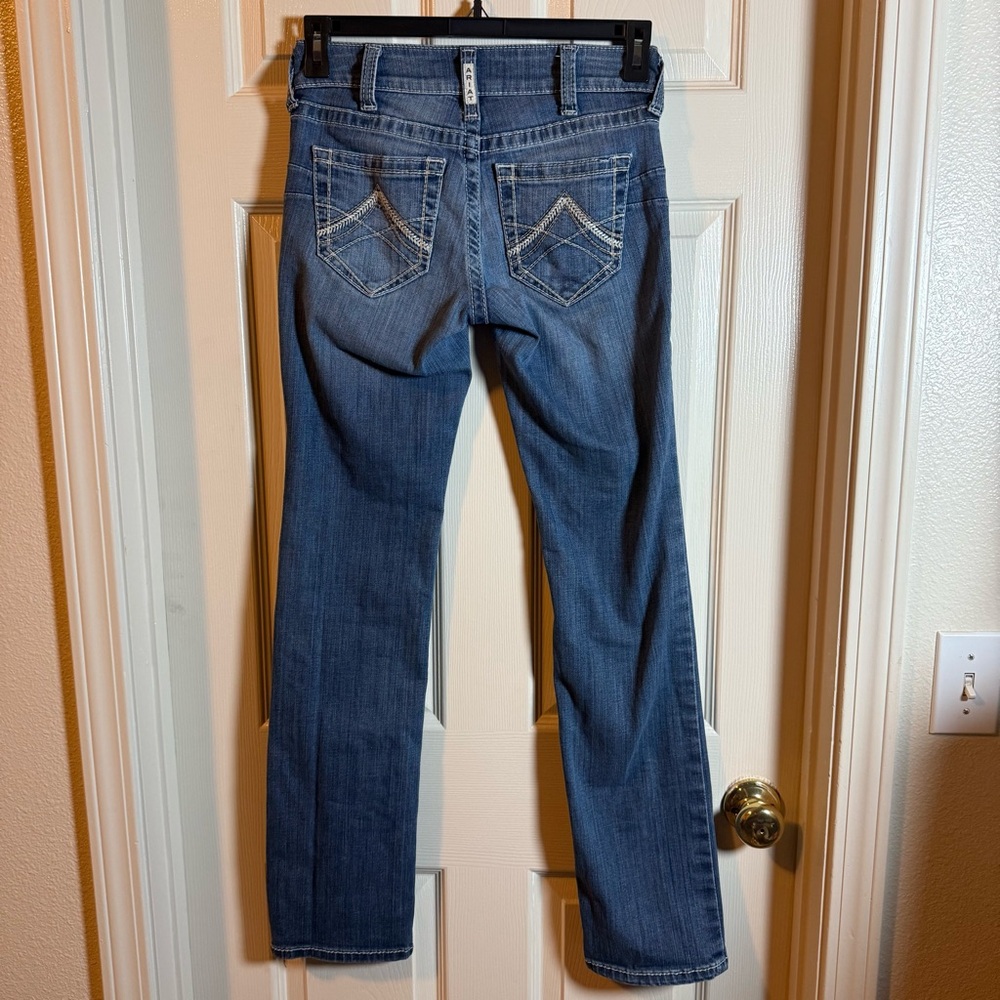 Ariat Real Denim Women's WesternBootcut Jeans Size 26R Cowgirl Medium Wash - Picture 2 of 10